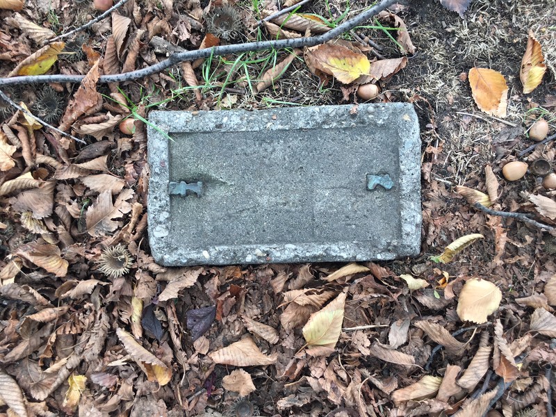 Stolen plaque.