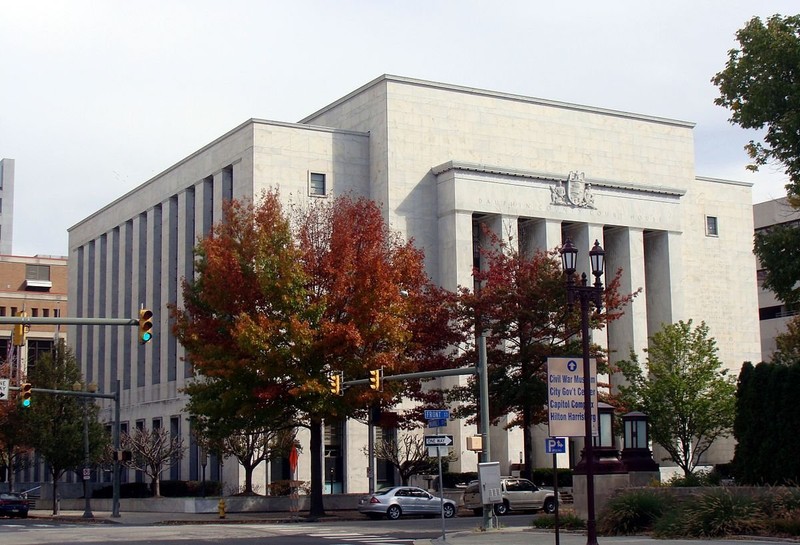 The Dauphin County Courthouse was completed in 1942, dedicated in 1943 and added to the National Register of Historic Places in 1993.