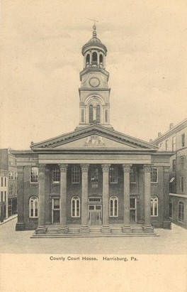 Dauphin county's second courthouse was completed in 1861.