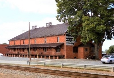 Front of the sole surviving Piedmont Wagon Company building