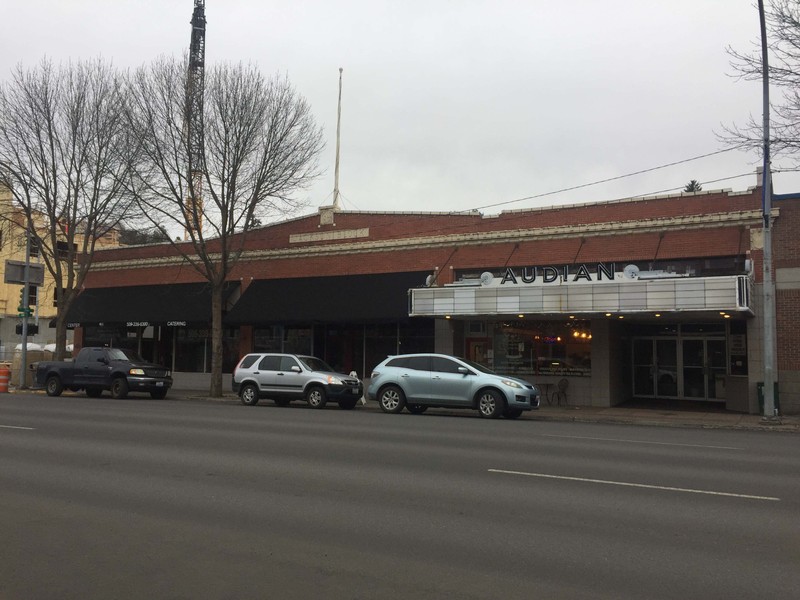 View of the Audian Theatre in the Jackson Block, taken February 2018.