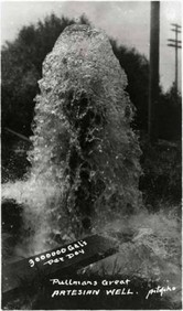 Ca. 1890 photograph of Pullman’s great artesian well, taken by Artopho Studio. Courtesy WSU Special Collections. http://content.libraries.wsu.edu/cdm/singleitem/collection/pullman/id/1841/rec/1