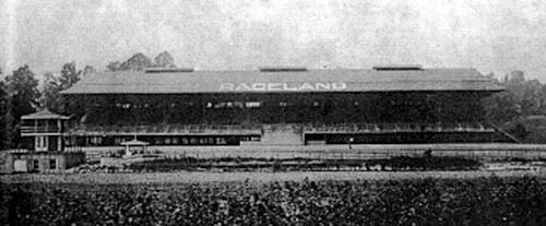 A front view of the grandstand circa 1924. (Courtesy of the Greenup Beacon)