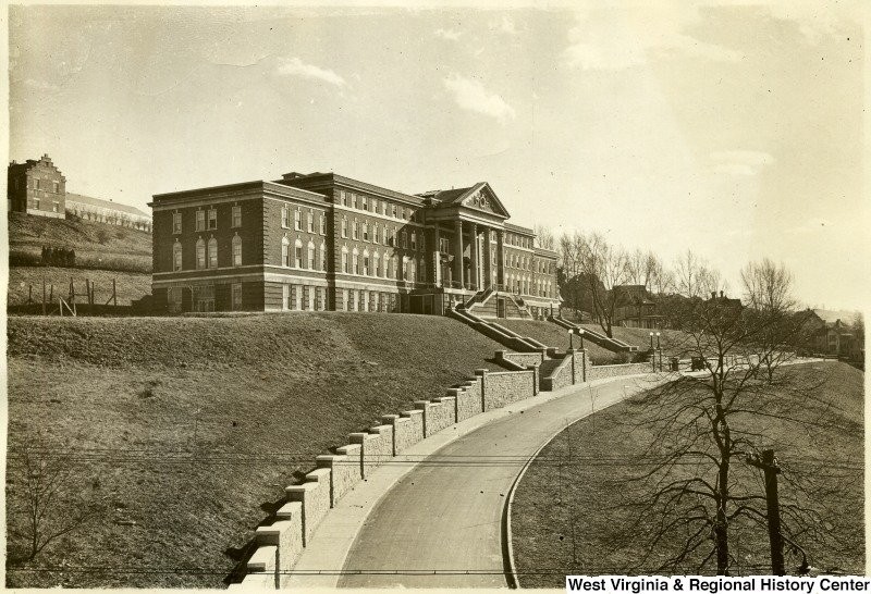 Stalnaker as viewed from Maiden Lane in the past. Photo courtesy of the West Virginia and Regional History Center.