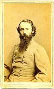 Confederate Major General James Fagan, commanding one of three of Price's divisions during the raid. He conducted the Rebel rearguard at Boonsville. Despite his chosen side during the war, afterward he was appointed a US Marshal by President Grant.