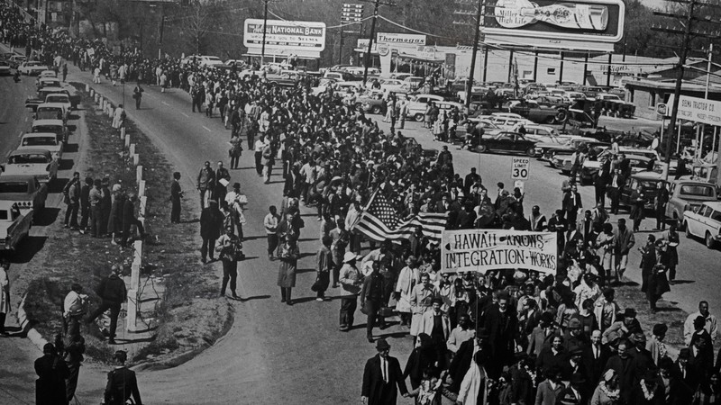 In March of 1965, Black and white civil rights activists marched for the voting rights of all Americans.