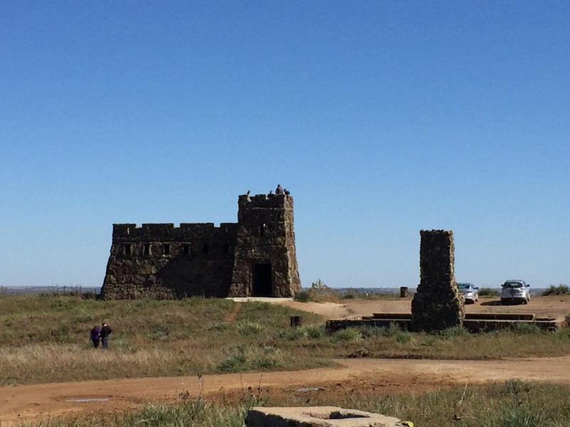 Viewing the castle from the Western side of the bluff.