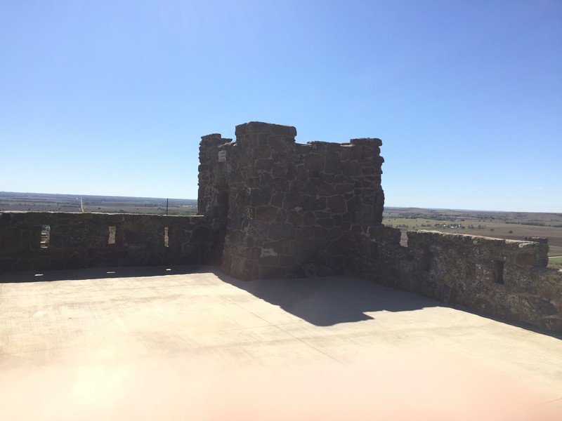 View from the castle roof facing the southwest.