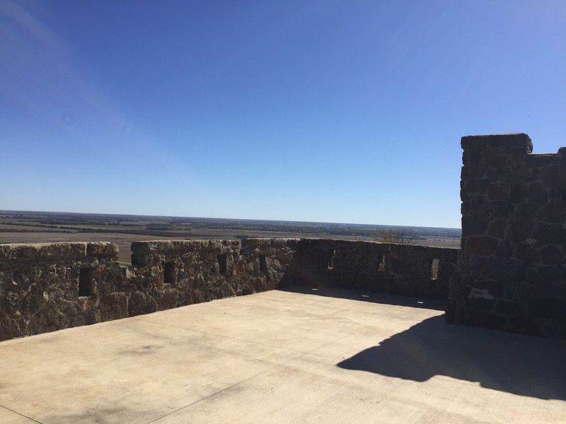 View from the castle roof facing the southeast.