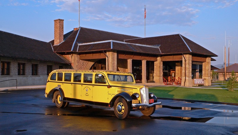 Today, the old depot building is used to house the Yellowstone Historic Center Museum. In front of the museum sits a 1938 White Motor Model 706 bus, used as a tour bus in Yellowstone National Park.