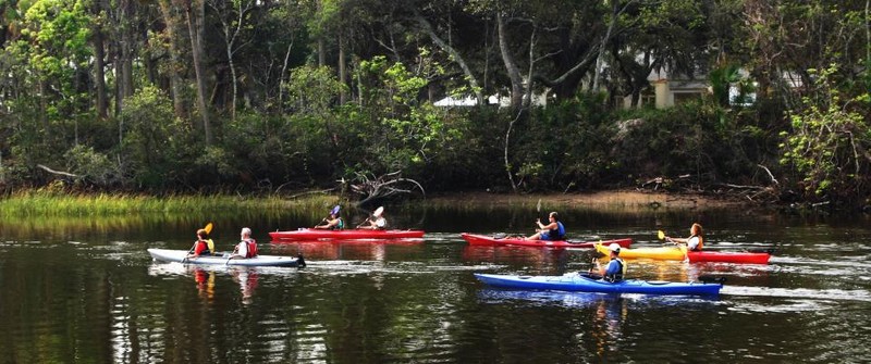 Kayaking in the State Park.  