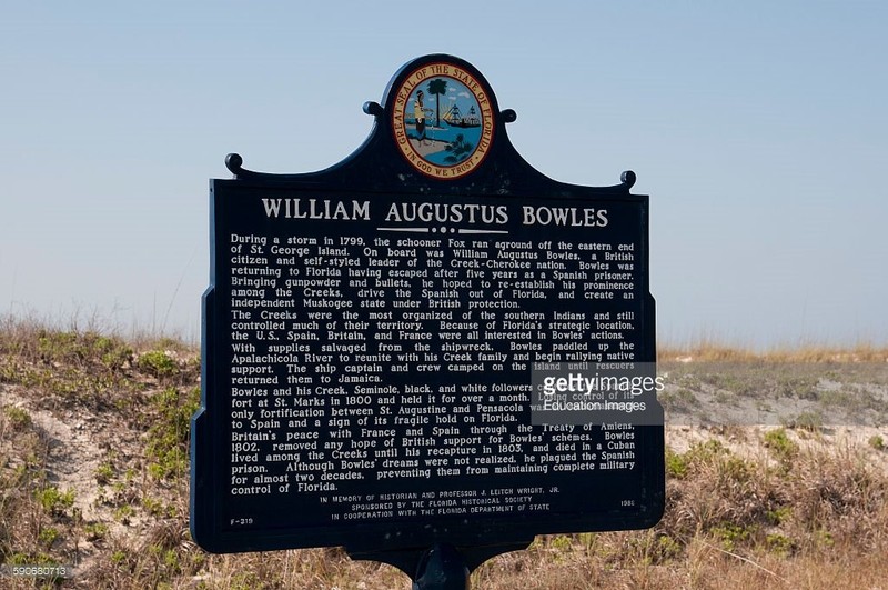 The historical marker which marks the historical locations within the park.