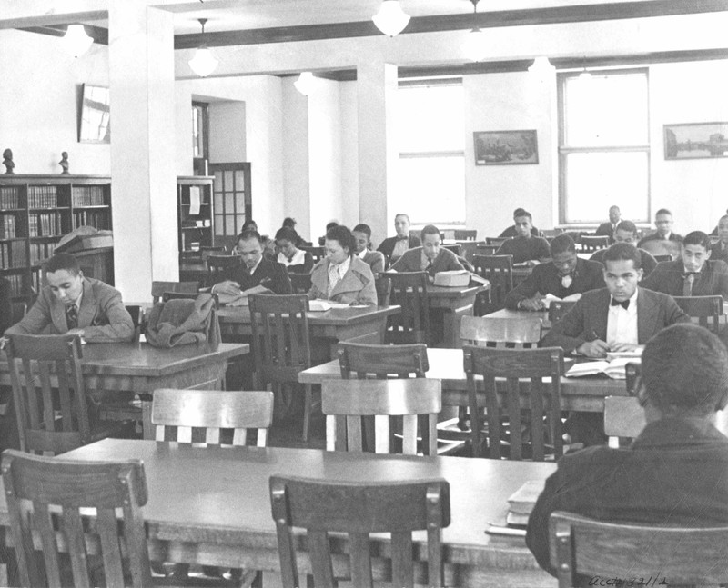 Library at Lincoln University, c. 1937
Image courtesy of the Missouri State Museum Collection