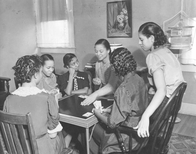 Ladies playing cards at Lincoln University, c. 1937
Image courtesy of the Missouri State Museum Collection