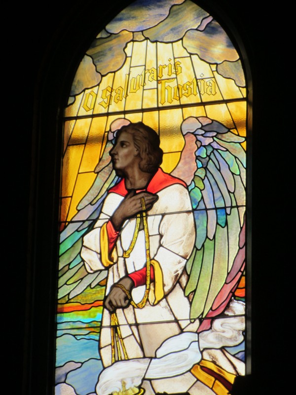 Stained glass - angel with incense