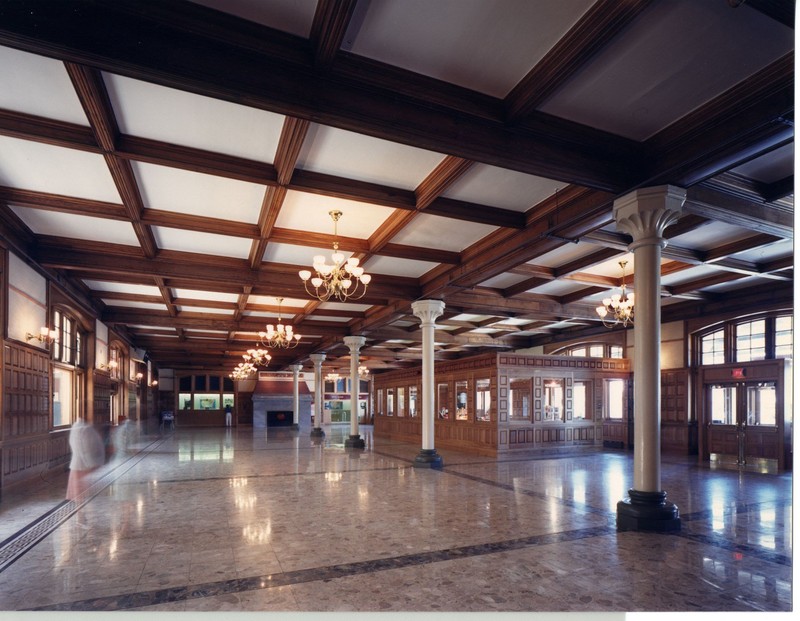 The refurbished main lobby of the HTC.