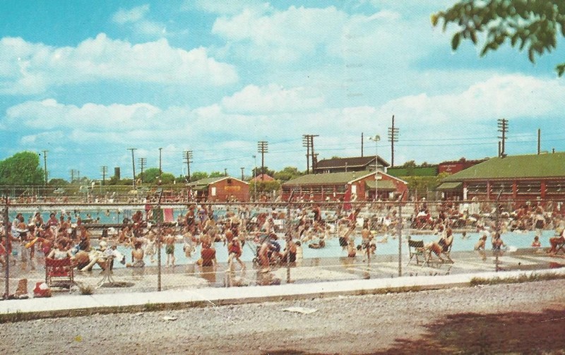 This photo, courtesy of the Herald-Dispatch, shows the thriving business of Ritter Park's Olympic Pool in the 1960s.1