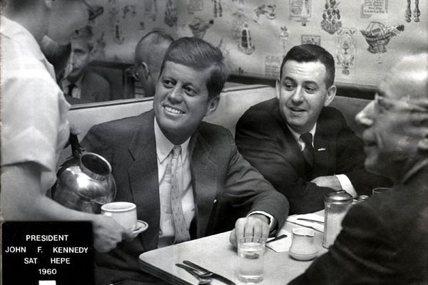 John F. Kennedy visited Jim's during his 1960 presidential campaign