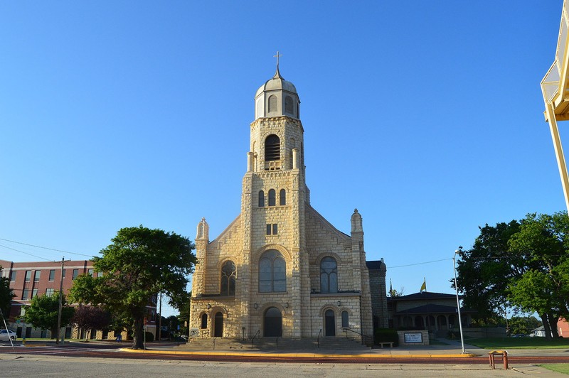 St. Joseph's Church was built in 1904 in the Romanesque Revival style.