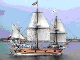 Original portrait of the Susan Constant, one of the three vessels leading to the founding of the Jamestown Colony. 