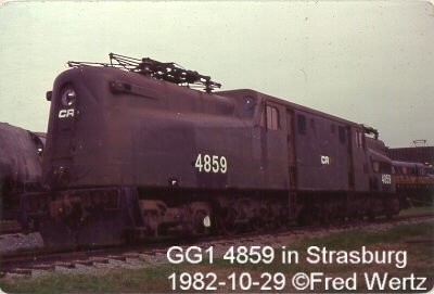 #4859 soon after it was retired from service at Strasburg, Pennsylvania.  