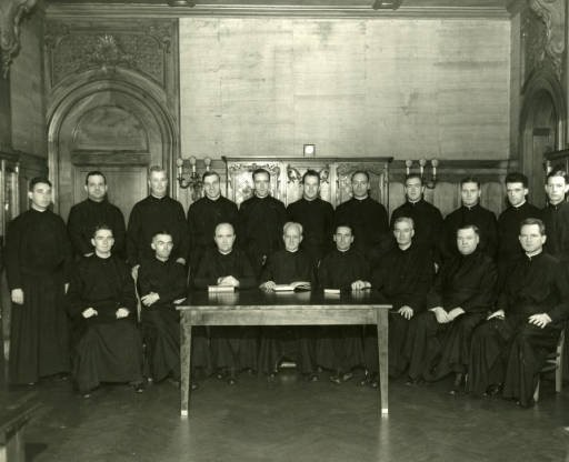 The First Jesuit Community in the Library, 1942