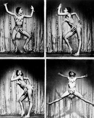 Photograph of one of Josephine Baker's iconic dances 