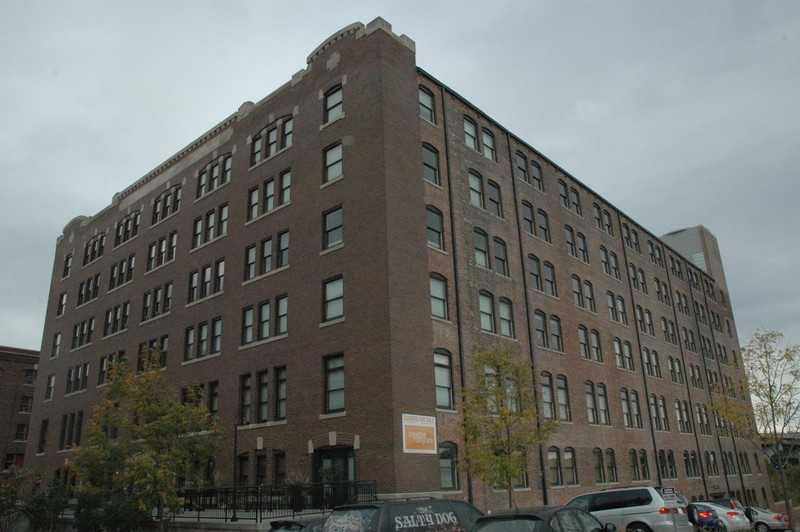 The former factory is now home to loft-style apartments.