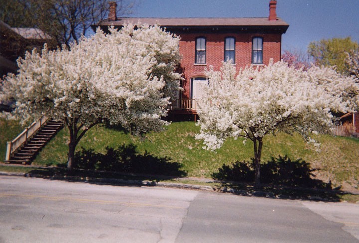 Street view of the Alexander Clark House, Spring 2005
Photo provided by Muscatine-tours.com