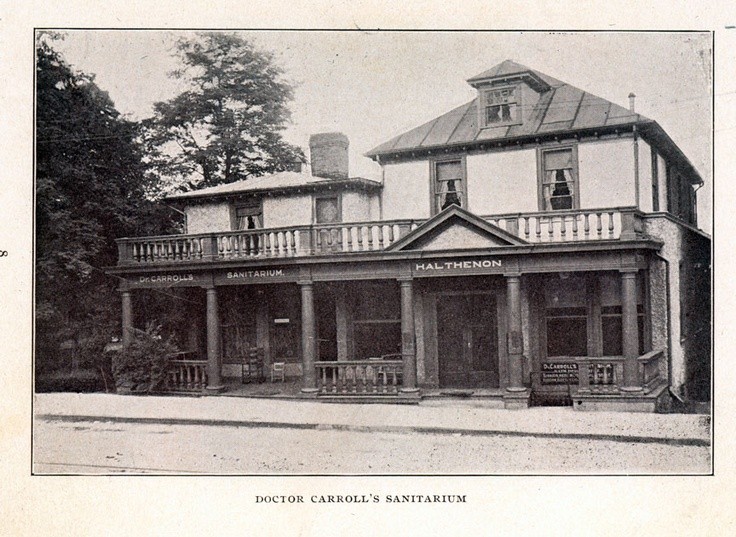 Photo dating back to the early 1900s depicting "Dr. Carroll's Sanatorium" as it stood in those first years of its incarnation. Established in 1909, he would later go on to change the name to Highland Hospital in 1912.