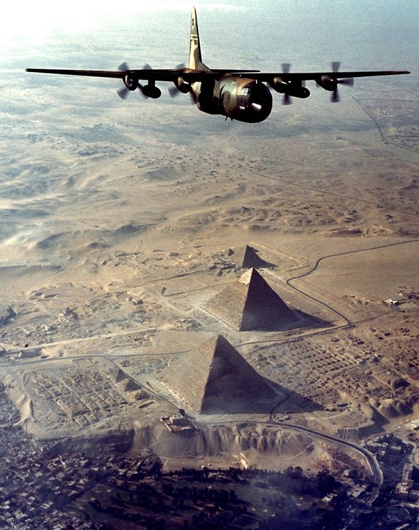 This photograph comes from 1981 when the, then, 130th Tactical Airlift Group, participated in Operation BRIGHT STAR, a multi-national war-fighting exercise near Cairo, Egypt. The 130th was the first Air National Guard Unit to participate in this high-level exercise.