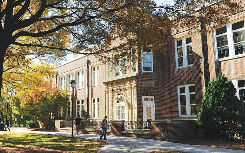 Outside view of Van Bokkelen Hall atTowson University