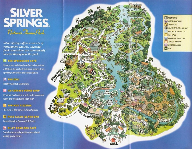 Overview of a map of Silver Springs. 