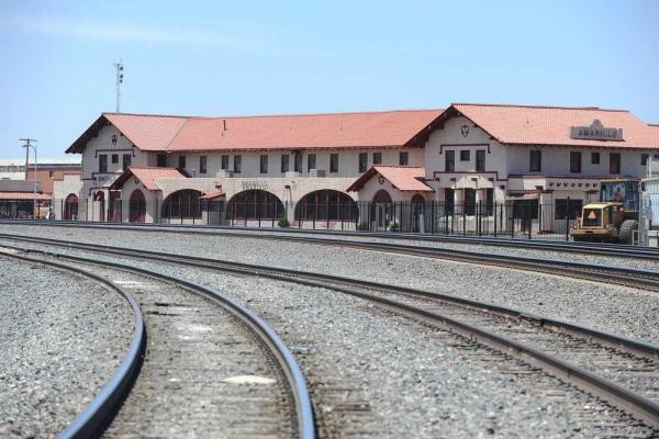 The Atchison, Topeka and Santa Fe Railway Company Depot was built in 1910.