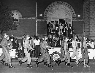 "Dr. King called Robert Kennedy using the churches phone and was able to get Governor John Patterson to order the Alabama National Guard to disband the mob. Everyone was guided safely out of the church in the morning after spending an intimidating night i