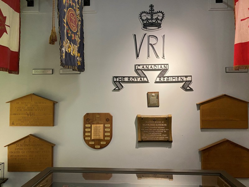 Memorial plaques within the Quiet Room 