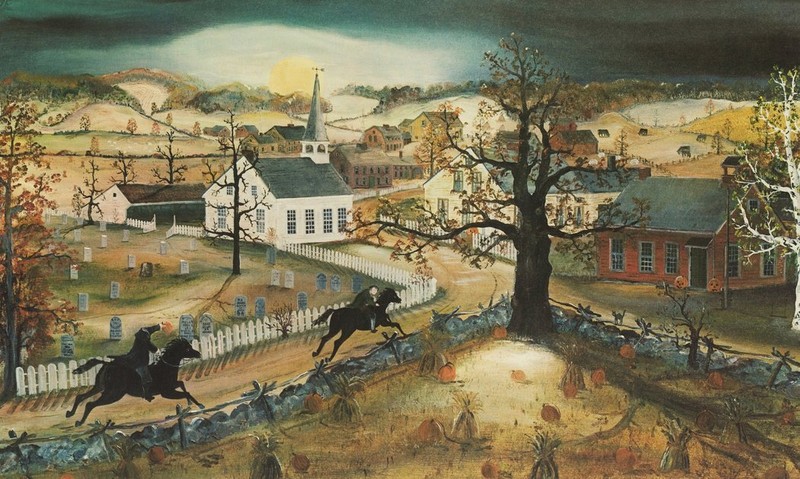 "Sleepy Hollow," by Will Moses; a 1991 lithograph on display at Sunnyside