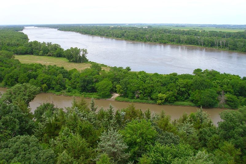 View of the Platte from the observation tower