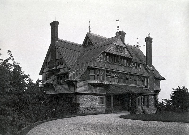 The Sherman House as it looked prior to its many additions. 