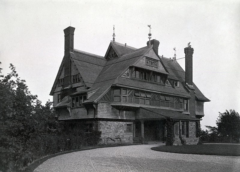 The Sherman House as it looked prior to its many additions.