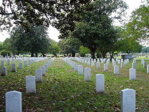 Confederate Graves inside Friendship Cemetery 