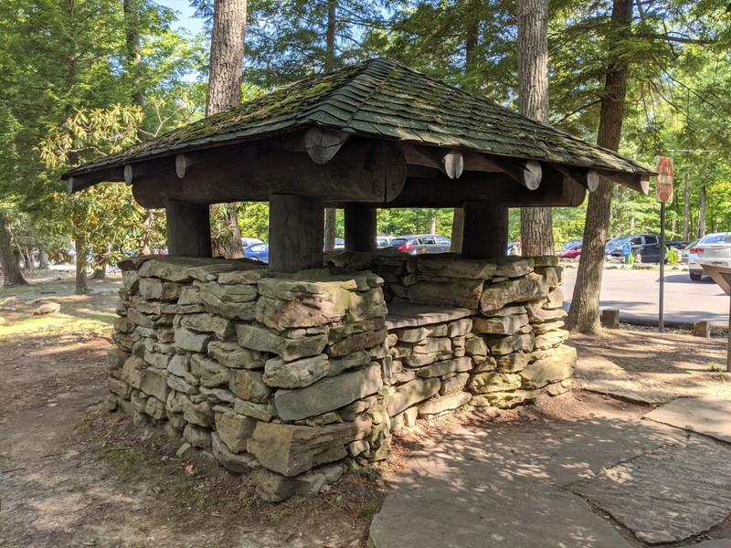 Front of the information booth