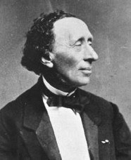 A portrait of Hans Christian Andersen.