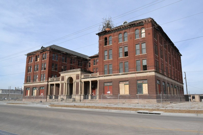 The Livestock Exchange building was constructed in 1899 and was at one time the center of one of the country's largest stockyards. 