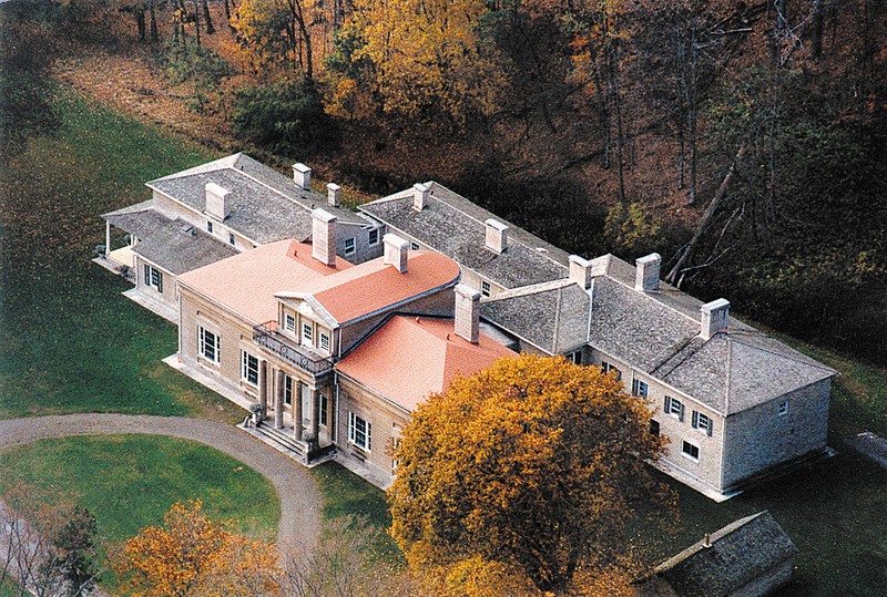 Aerial view of Hyde Hall 