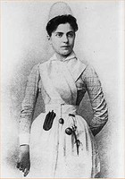 Portrait of Lillian D. Wald, author, Women's Rights activist, and nurse.