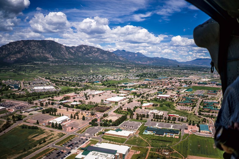 Arial view of Fort Carson