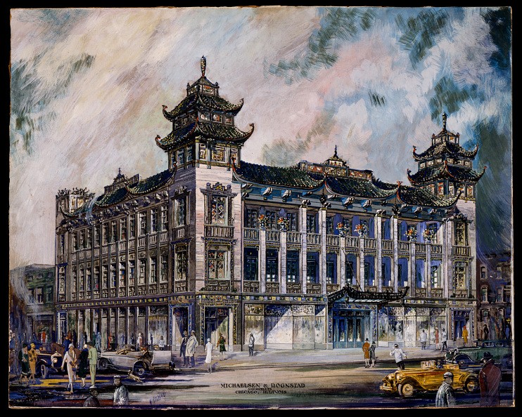 An artist's rendering of the building, around the time of its construction