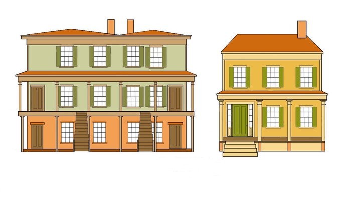 Renovation of the original homes is underway. Designs of the Mary & Eliza freeman houses.