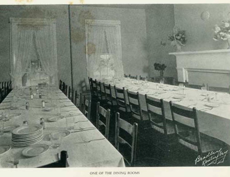 Historic Photo during ownership by Massie School. Main Dining Room. 1924